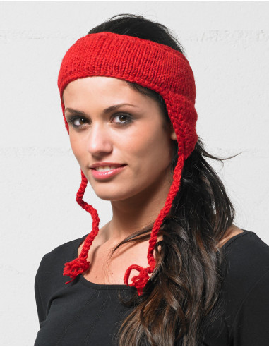 Knitted woolen cap hear cover