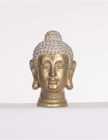 Resin Statue Head Of Buddha 19Cm