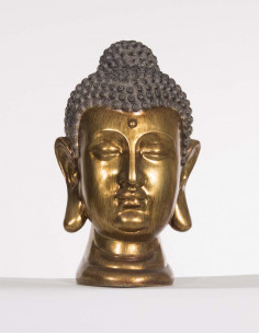 Statue Resine Tete De Bouddha 31Cm
