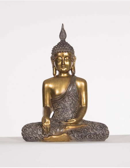 Sitting Buddha Resin Statue 25Cm