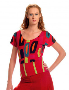 Tee shirt manches courtes imprimé 2