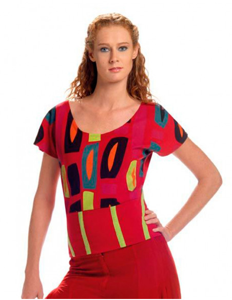 Tee shirt manches courtes imprimé