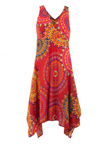 Robe polyester évasée