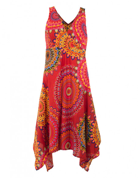 Robe polyester évasée