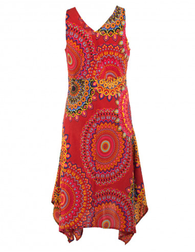 Robe polyester évasée