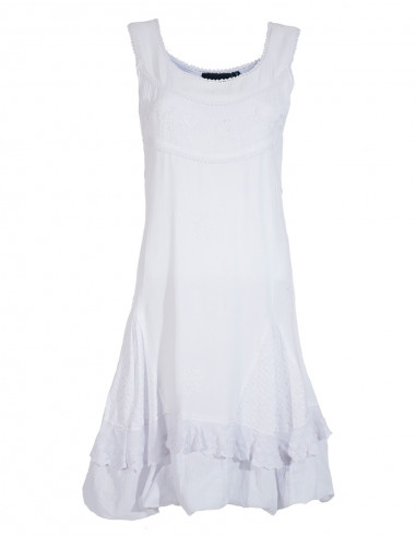 Robe viscose brodée SW