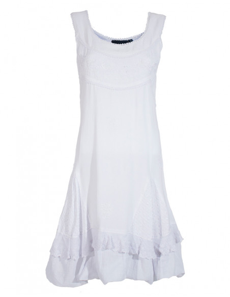 Robe viscose brodée SW