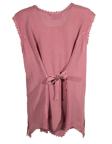 Chemisier viscose boutonné sans manche