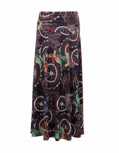 Jupe Longue Maille 95% Polyester 5% Elas 2