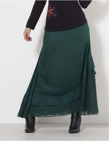 Rayon long skirt