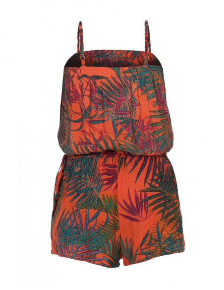 Combi Short Viscose Bretelles Imprime Pa