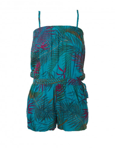 Combi Short Viscose Bretelles Imprime Pa