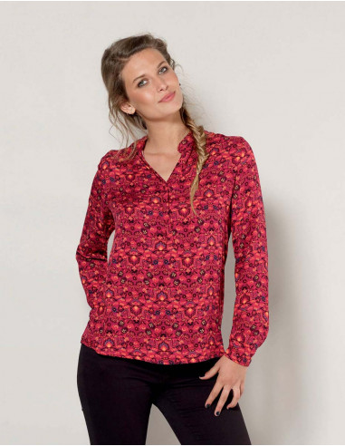 Rayon printed blouse