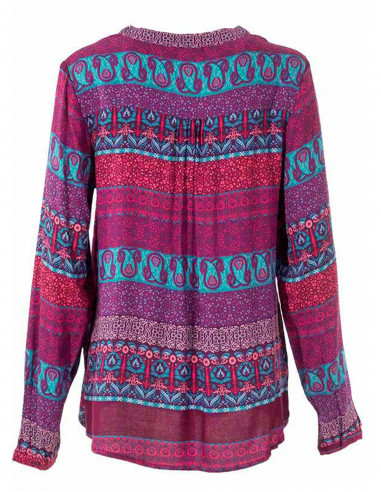 Blouse imprimée manches longues