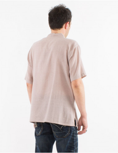 Chemise kurta homme coton manches courtes
