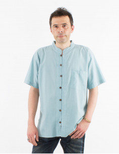 Grossiste chemise ethnique baba cool boh me ray e en coton pour hommes