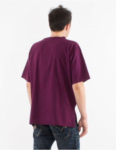 Chemise homme coton léger sw 3 boutons manches courtes