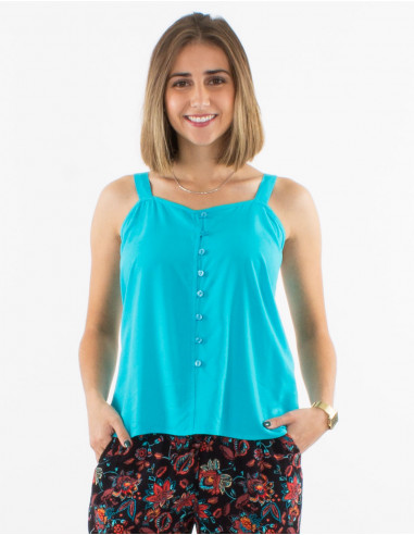 Viscose plain top with straps