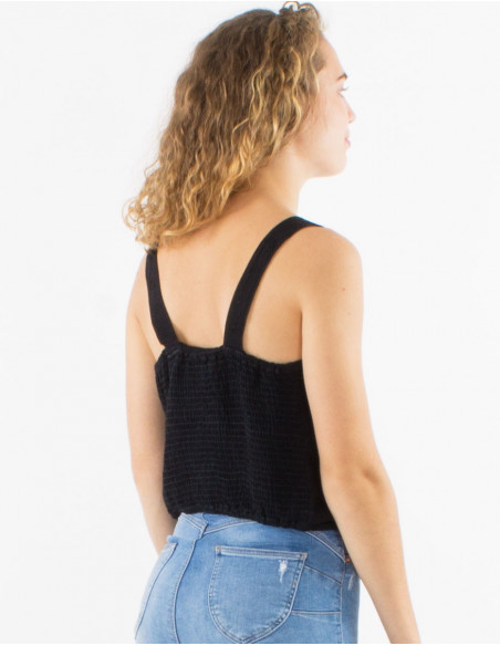 Top court viscose sw dos élastique