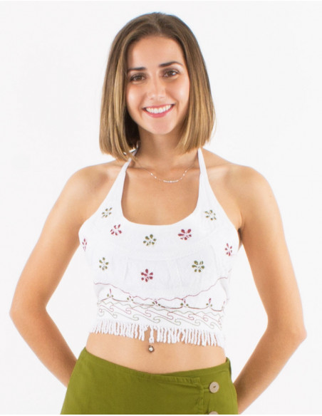 SW short fringed viscose top