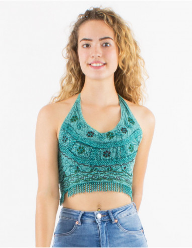 SW short fringed viscose top