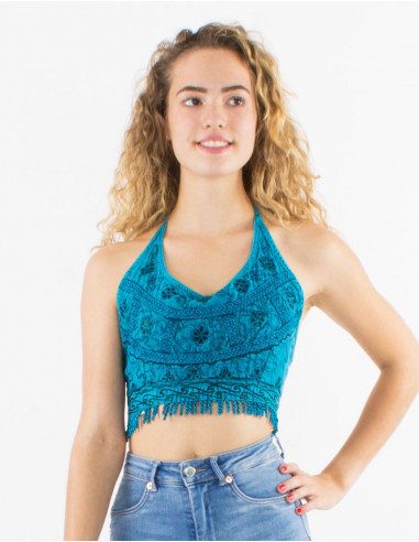 SW short fringed viscose top