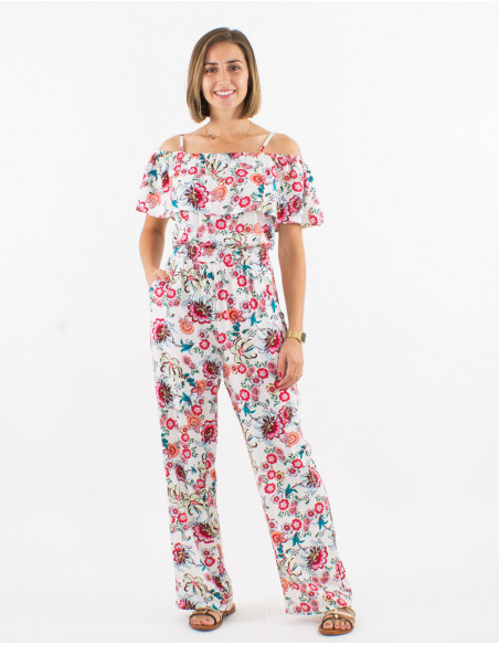 Combi longue viscose imprimé bohémian