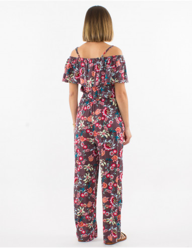 Combi longue viscose imprimé bohémian