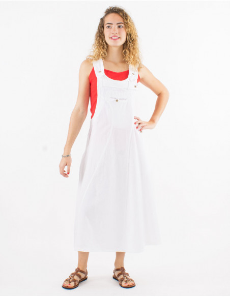 Robe coton uni sw haut salopette