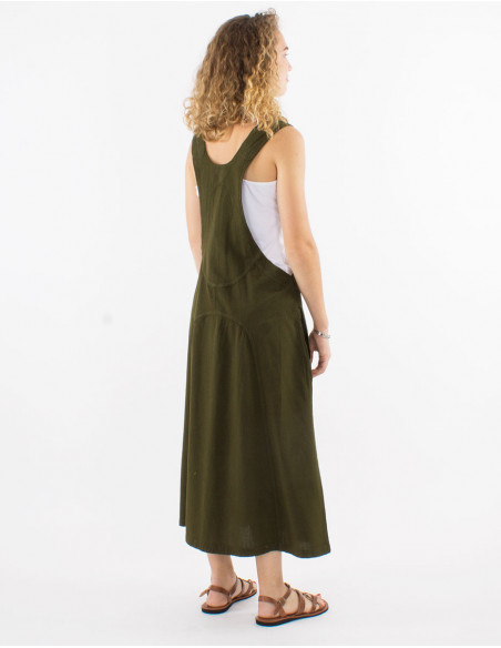 Robe coton uni sw haut salopette