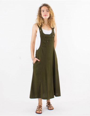 Robe coton uni sw haut salopette