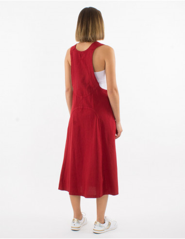 Robe coton uni sw haut salopette