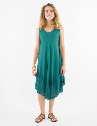 Robe 100% viscose crêpe parapluie