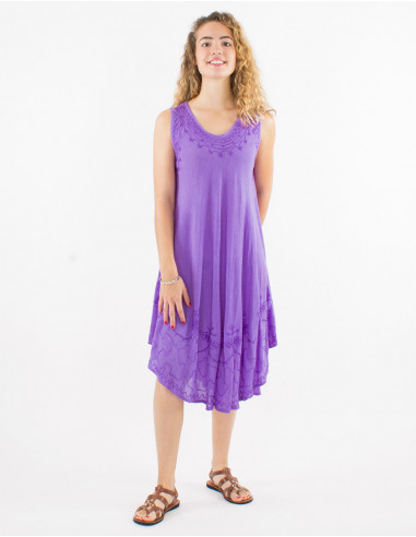 Robe 100% viscose crêpe parapluie