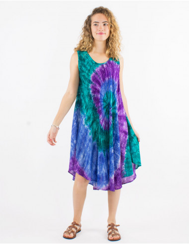 95% viscose crepe 5% metallic fiber umbrella dress