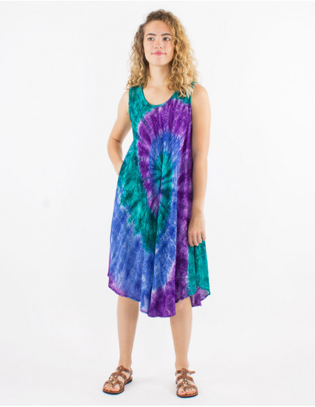 95% viscose crepe 5% metallic fiber umbrella dress