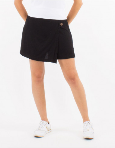 Viscose plain shorts