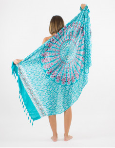 Pack de 10 sarongs viscose franges mandala 2