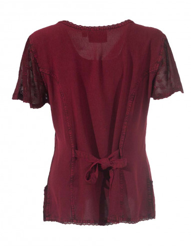 Rayon blouse sw with embroideries