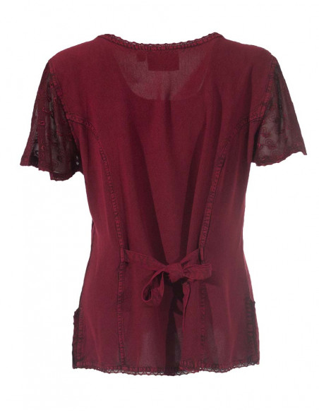 Rayon blouse sw with embroideries