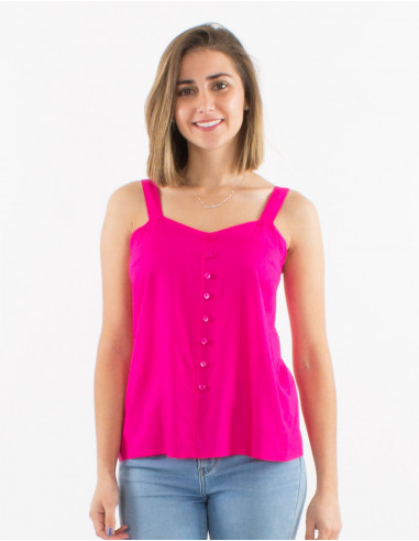 Viscose plain top with straps