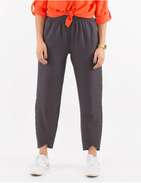 Pantalon 54% Lin 46% Viscose avec poches