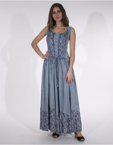 Robe longue viscose bretelles SW