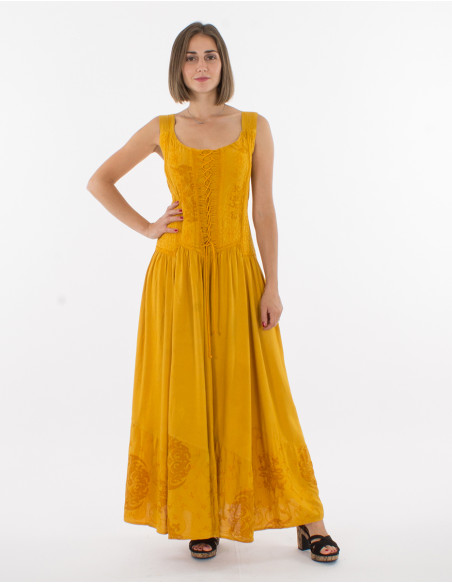 Robe longue viscose bretelles SW