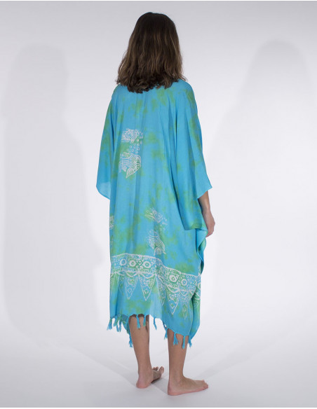 Viscose fringed dress