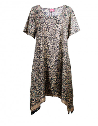 Robe Polyester Manches Courtes Sari