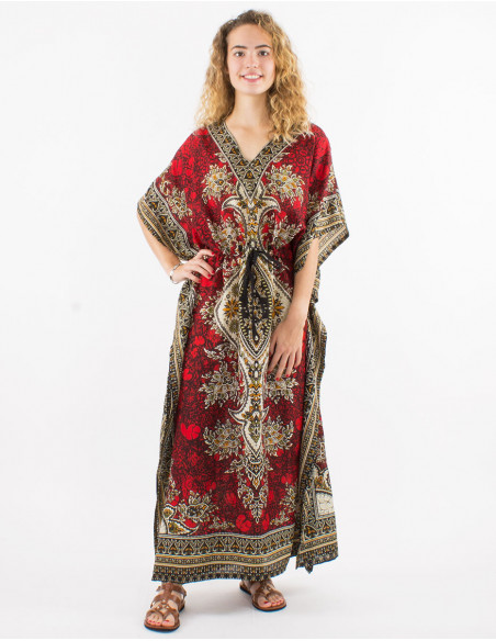 Robe Kaftan Polyester Imprime