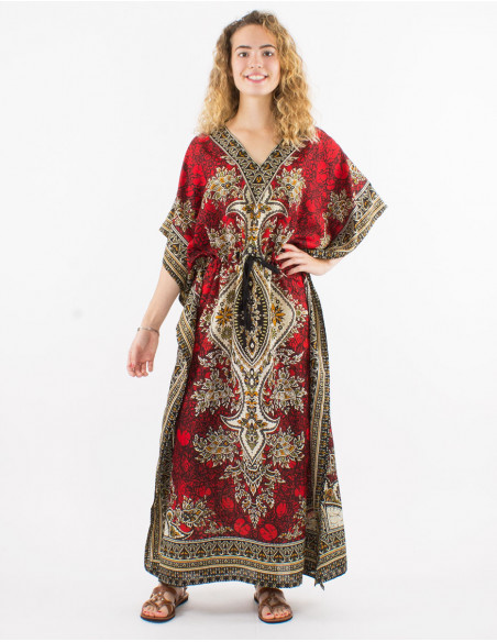 Robe Kaftan Polyester Imprime