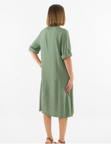 Robe ample manches courtes