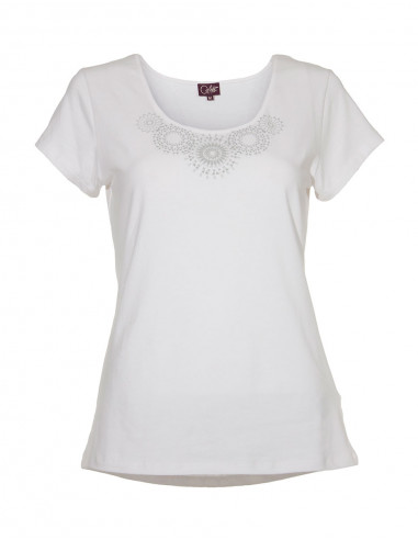 Tee Shirt 95% Coton 5% Elasthanne Manche